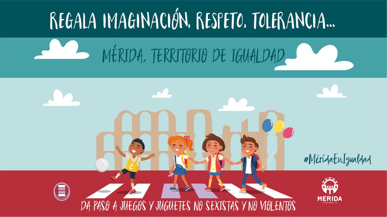 “Regala imaginación, respeto, tolerancia… Da paso a juegos y juguetes no sexistas y no violentos” “Regala imaginación, respeto, tolerancia… Da paso a juegos y juguetes no sexistas y no violentos”