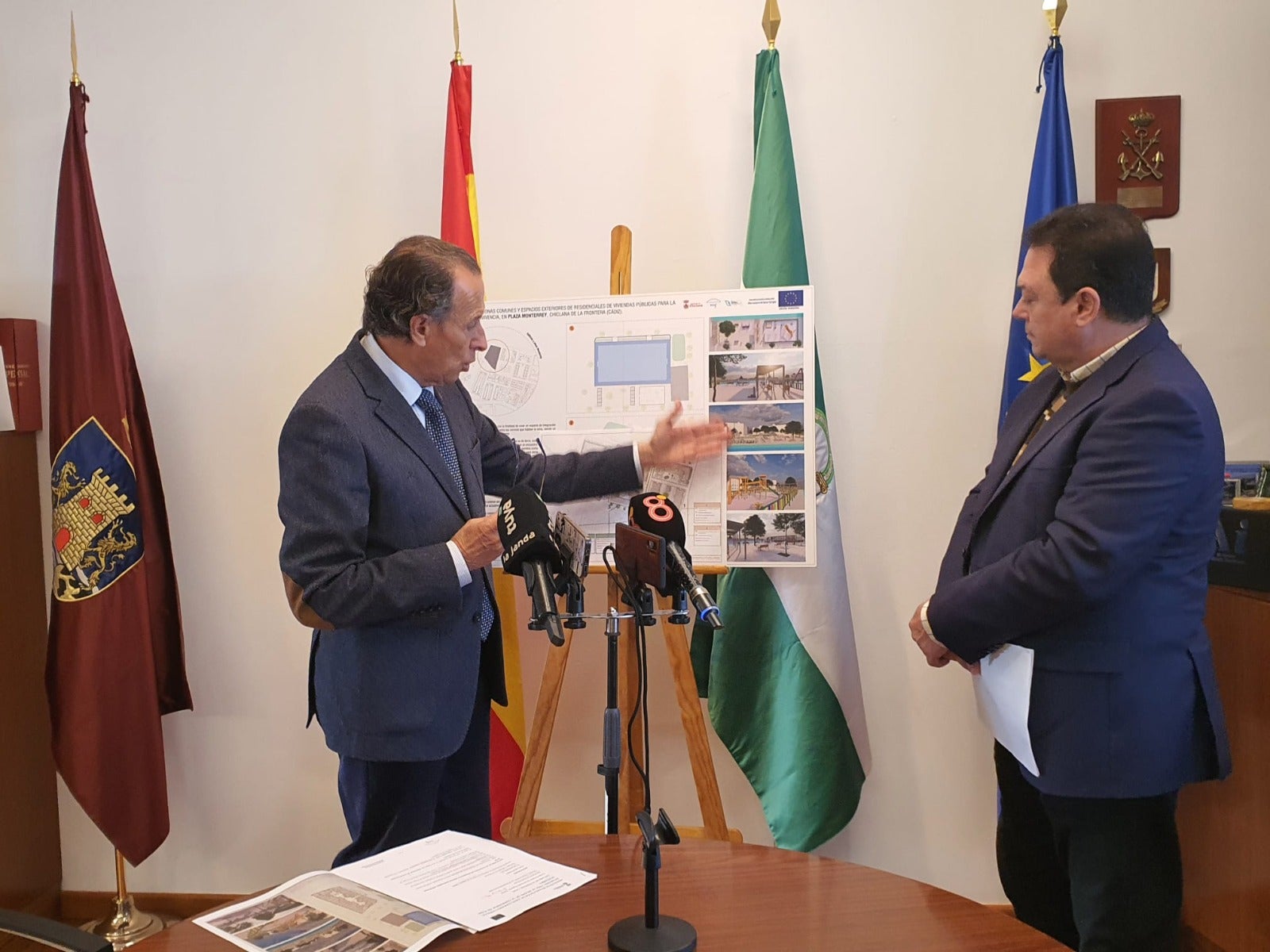 Presentado el proyecto de rehabilitación de la Plaza Monterrey de Chiclana Presentado el proyecto de rehabilitación de la Plaza Monterrey de Chiclana