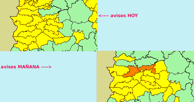 Alerta amarilla por lluvias en toda Extremadura este lunes y martes, en Villuercas y Montanchez el martes será naranja Alerta amarilla por lluvias en toda Extremadura este lunes y martes, en Villuercas y Montanchez el martes será naranja