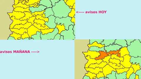 Alerta amarilla por lluvias en toda Extremadura este lunes y martes, en Villuercas y Montanchez el martes será naranja Alerta amarilla por lluvias en toda Extremadura este lunes y martes, en Villuercas y Montanchez el martes será naranja