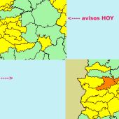 Alerta amarilla por lluvias en toda Extremadura este lunes y martes, en Villuercas y Montanchez el martes será naranja