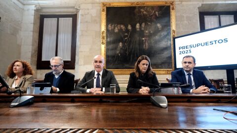 El alcalde Antonio Muñoz durante la presentación de los presupuestos