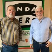 Carmelo Montero y Carlos Mediavilla de la Cofradía del Dulce Nombre de Jesús