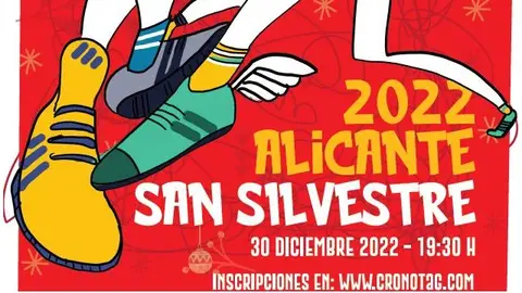 La tradicional San Silvestre solidaria de Alicante destinará sus fondos para la lucha contra el cáncer Cartel San Silvestre Alicante