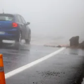 La lluvia está afectando la circulación en algunas carreteras La lluvia está afectando la circulación en algunas carreteras