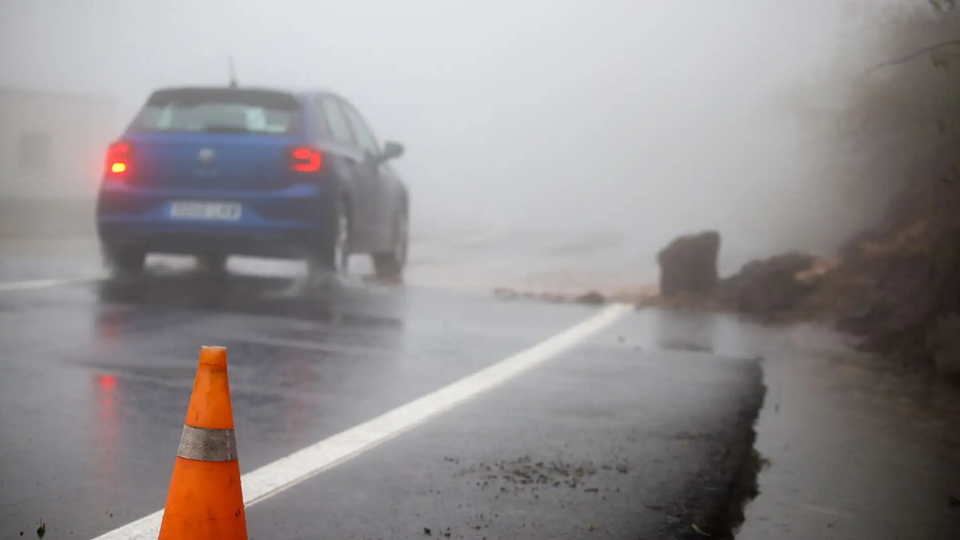 La lluvia está afectando la circulación en algunas carreteras