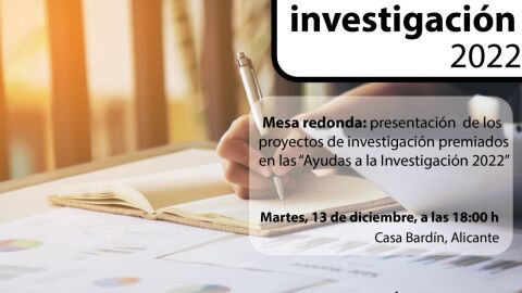 El Instituto Gil-Albert presenta Ayudas a la Investigaci&oacute;n de 8000&euro; cada uno