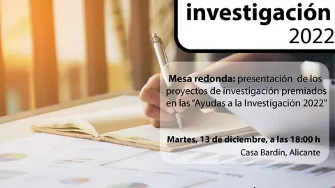 El Instituto Gil-Albert presenta Ayudas a la Investigación de 8000€ cada uno Cartel del evento