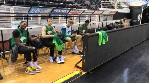 Preparación del partido frente al PAOK Preparación del partido frente al PAOK