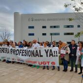 Los trabajadores y sindicatos del SESCAM se concentran en Toledo
