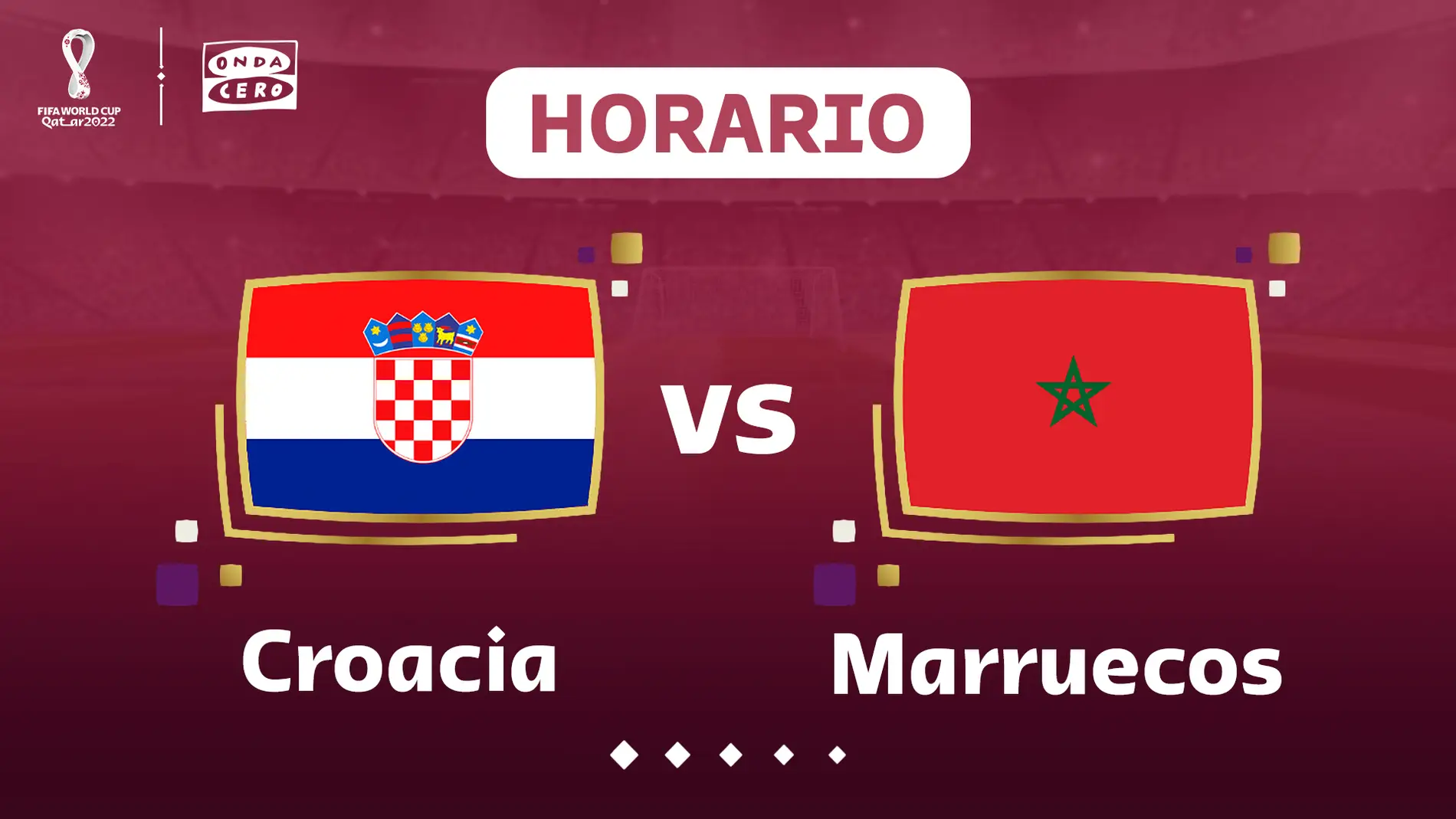 A qué hora juegan Croacia y Marruecos el tercer y cuarto puesto del Mundial