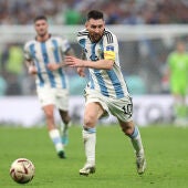Leo Messi durante el Mundial de Qatar