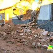 Derrumbe de una vivienda en Puertollano Derrumbe de una vivienda en Puertollano