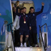 La selección argentina llega a casa en medio de un multitudinario recibimiento