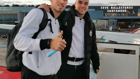 Marco Camus y Jorge Pombo, viaje a Linares para partido de Copa Marco Camus y Jorge Pombo, viaje a Linares para partido de Copa