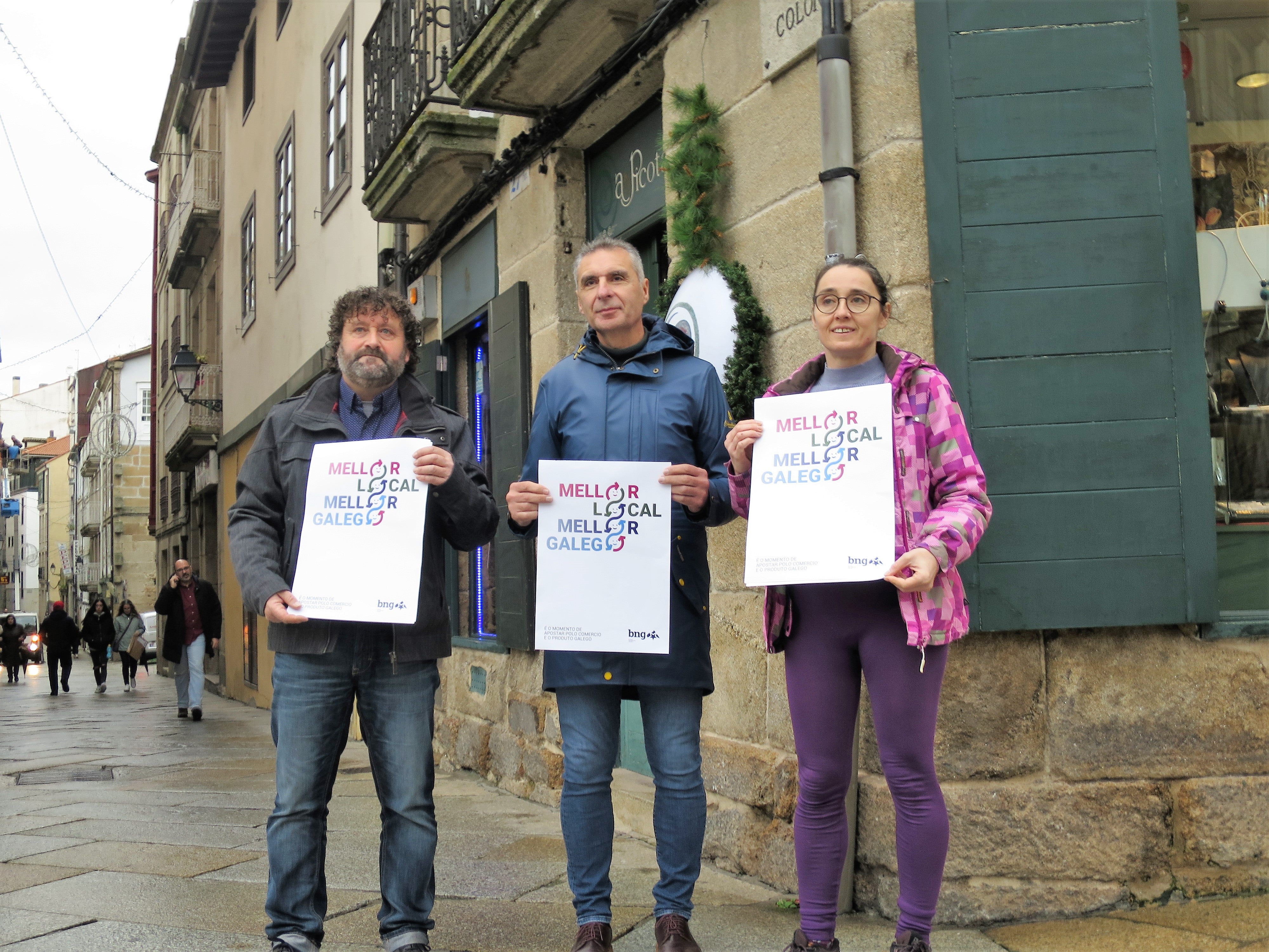 “Mellor local, mellor galego” lema do BNG para animar o consumo no comercio local “Mellor local, mellor galego” lema do BNG para animar o consumo no comercio local