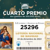 25296, el segundo cuarto premio de la Lotería