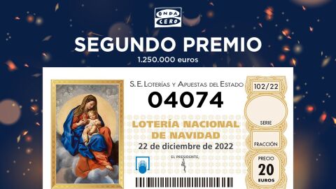 Comprueba el Segundo Premio de la Loter&iacute;a de Navidad 2022