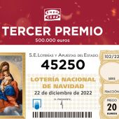 Comprueba el Tercer Premio de la Lotería de Navidad 2022