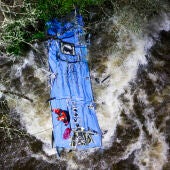 Todo lo que se sabe de las seis víctimas mortales del accidente del autobús que se cayó al río Lérez en Pontevedra