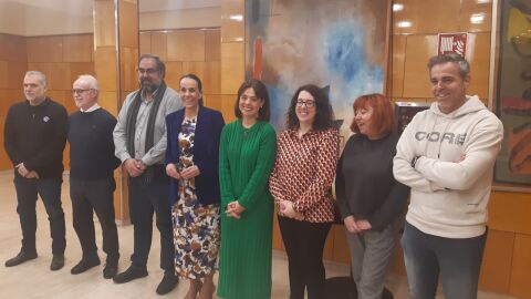 La alcaldesa Eva Masías junto a miembros del equipo de Gobierno municipal