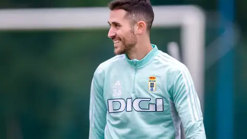 Lucas Ahijado, jugador del Real Oviedo. 30-12-2022 Lucas Ahijado, jugador del Real Oviedo. 30-12-2022