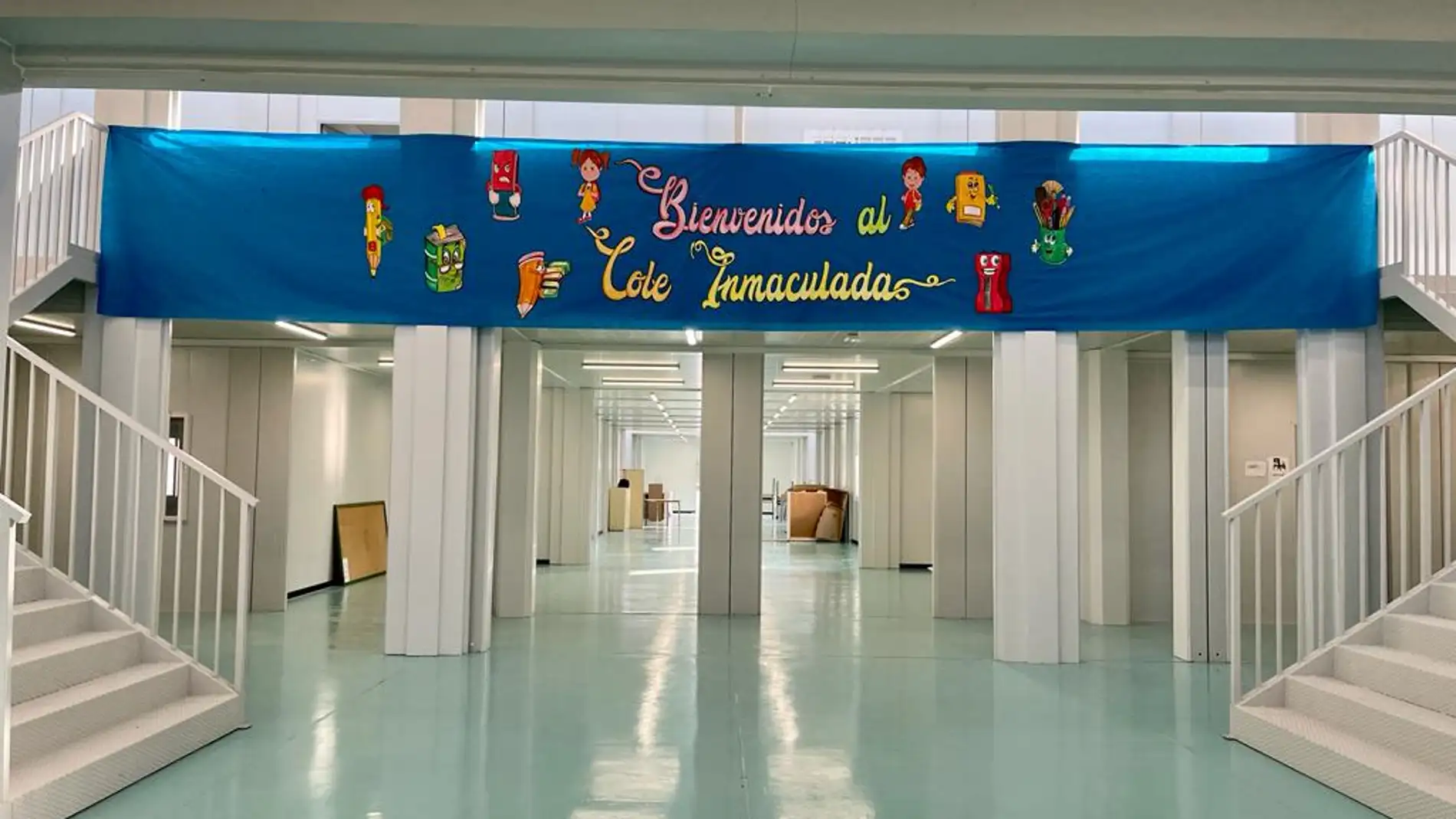 El lunes se pone en marcha el colegio Inmaculada de Torrevieja en aulas prefabricadas     