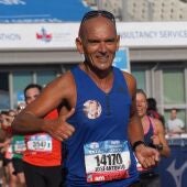 Jose Antonio Cambre en la maratón de Amsterdam