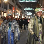 Los Reyes Magos durante una Cabalgata en Ciudad Real Los Reyes Magos durante una Cabalgata en Ciudad Real