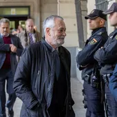 El expresidente José Antonio Griñán, a su llegada a la Audiencia de Sevilla. El expresidente José Antonio Griñán, a su llegada a la Audiencia de Sevilla.