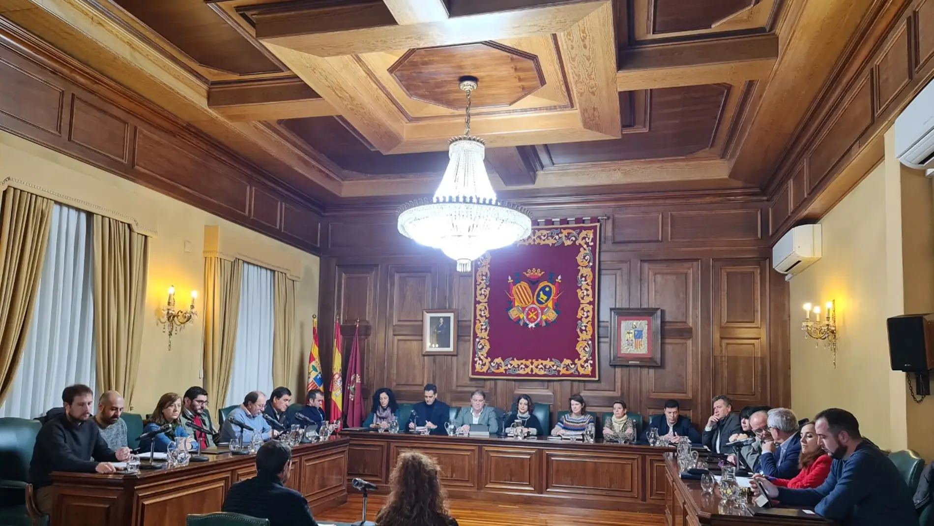 Pleno extraordinario celebrado hoy en el ayuntamiento de Teruel