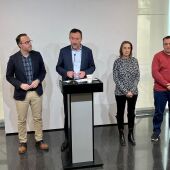Comparecencia de prensa del PSOE de Elche este lunes en el Centro de Congresos