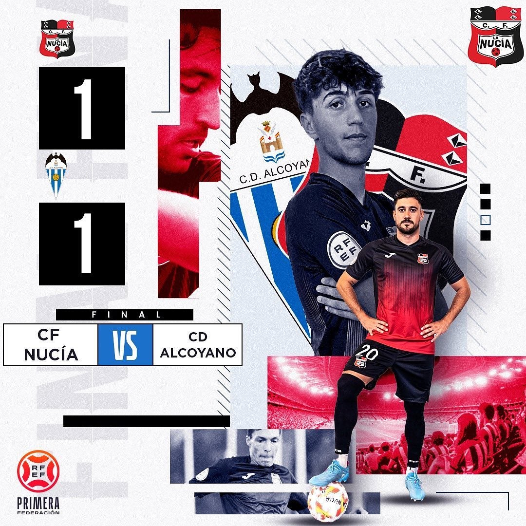 La Nucía no logra sumar 3 puntos frente al Alcoyano pese a ofrecer mejor juego La Nucía no logra sumar 3 puntos frente al Alcoyano pese a ofrecer mejor juego