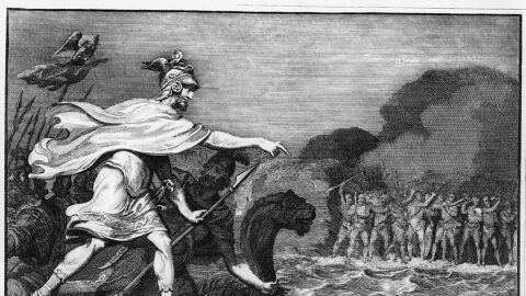 Julio C&eacute;sar en un dibujo