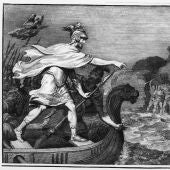 Julio César en un dibujo
