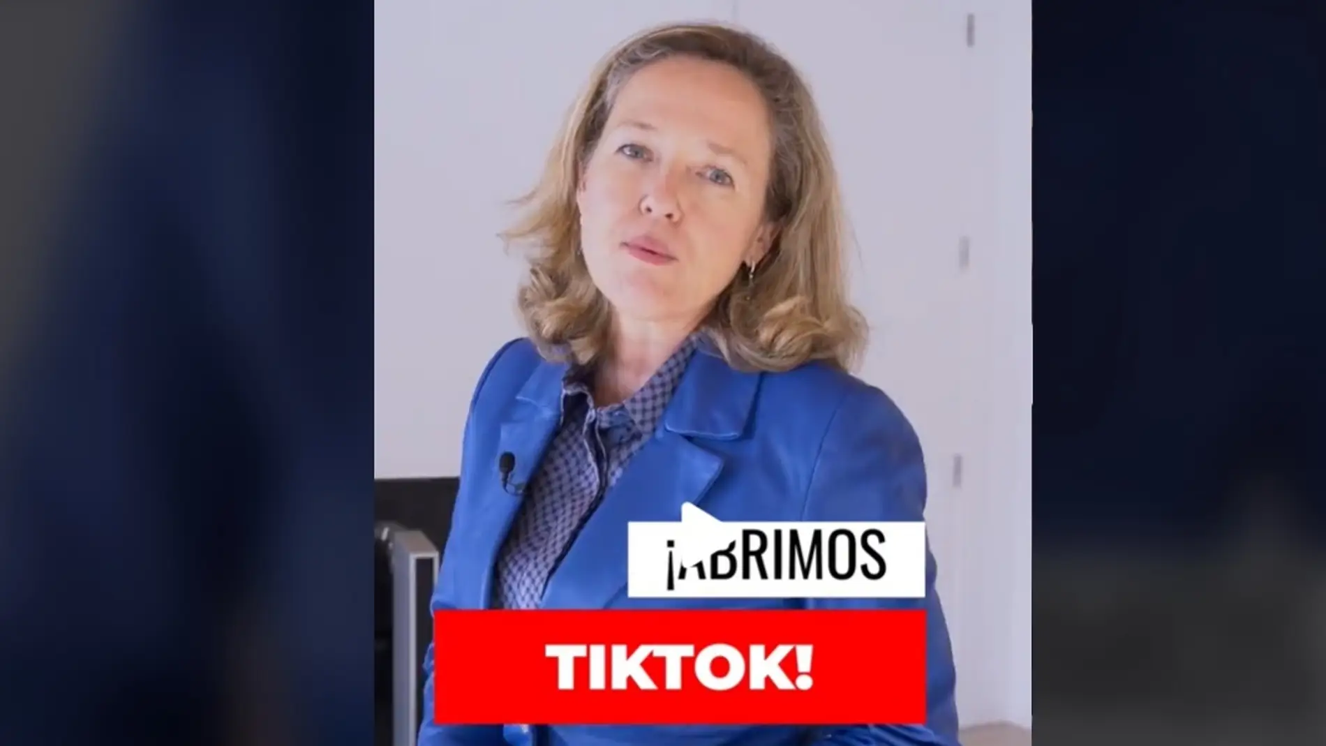 Nadia Calviño, en el TikTok del Ministerio de Economía.