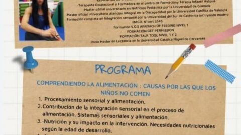 Cartel del Taller Formativo "Problemas de Alimentaci&oacute;n Pedi&aacute;trica"