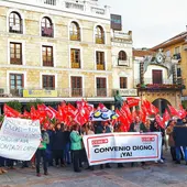 Una de las concentración de trabajadoras de limpieza que hubo en Ciudad Real Una de las concentración de trabajadoras de limpieza que hubo en Ciudad Real