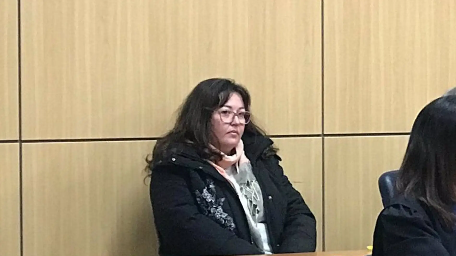 Imagen de la condenada durante el juicio