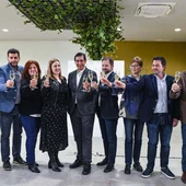 El equipo de Gobierno de la Diputación brinda por el año 2023 El equipo de Gobierno de la Diputación brinda por el año 2023