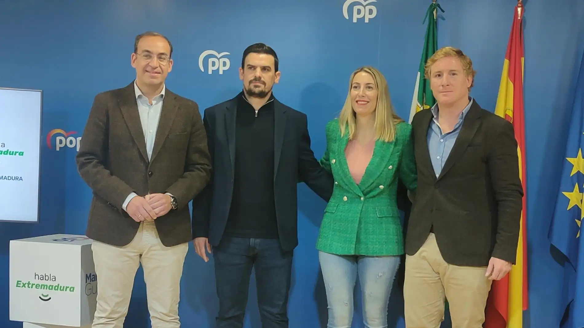 El PP aglutina en una "misma voz" a Mérida, Cáceres y Badajoz para reivindicar las "grandes carencias" de Extremadura