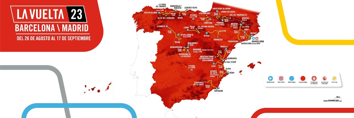 Dos etapas de la Vuelta Ciclista a España 2023 pisarán la provincia de Castellón Dos etapas de la Vuelta Ciclista a España 2023 pisarán la provincia de Castellón