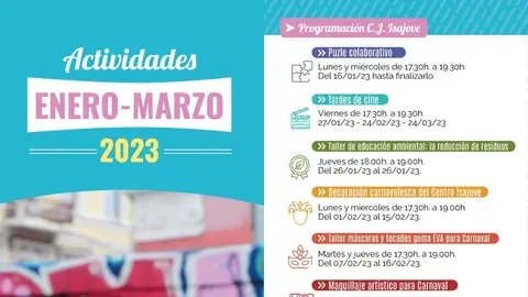 Más de una treintena de iniciativas sobre medioambiente, formación y empleo programadas por Juventud de San Vicente del Raspeig Programa de los talleres