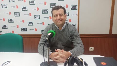 Ricardo Chamorro en los estudios de Onda Cero Ciudad Real