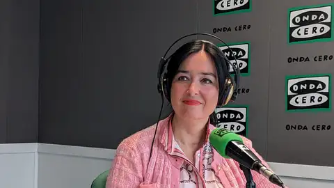Lorena Orduna, en los estudios de Onda Cero Huesca. Lorena Orduna, en los estudios de Onda Cero Huesca.