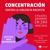 Cartel concentración IU Valdepeñas Cartel concentración IU Valdepeñas