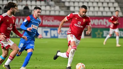 Pablo Ganet, jugador del Real Murcia, en el Enrique Roca contra el Amorebieta Pablo Ganet, jugador del Real Murcia, en el Enrique Roca contra el Amorebieta