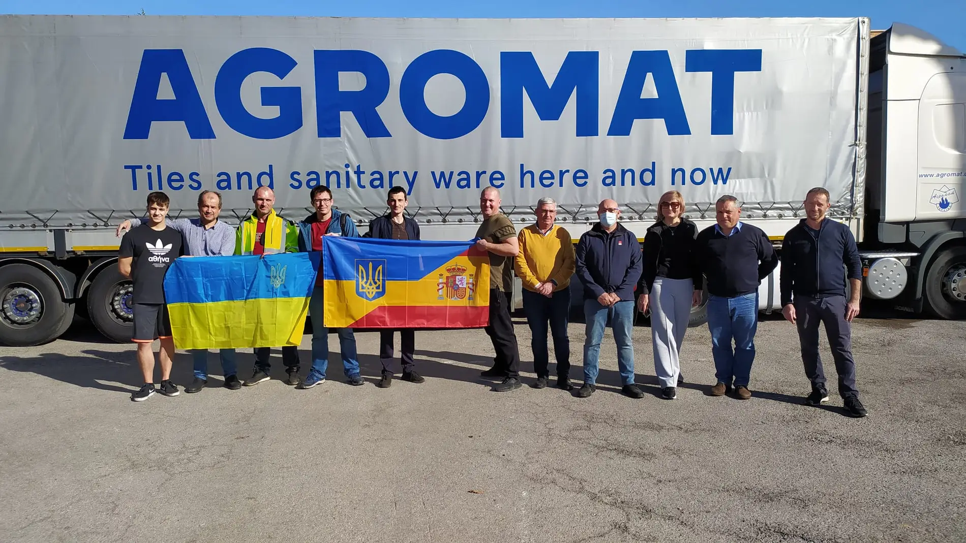 La Diputación envía a las familias de Ucrania un camión con 12 toneladas de alimentos, material sanitario y ropa