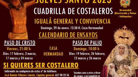 Cartel de los ensayos de Misericordia y Palma