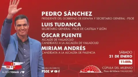 Miriam Andrés participará en un acto con Pedro Sánchez en Valladolid .